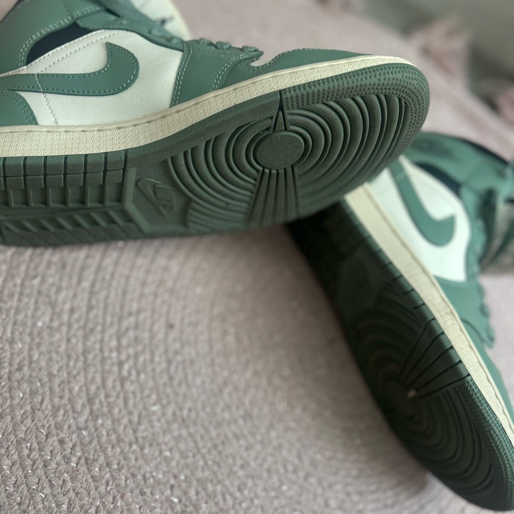Jordan Mint and Gray Sneakers
